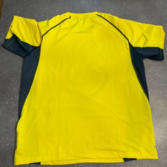 Adidas Yellow & Gray ClimaCool Performance T-Shirt – Size XL - Picture 4 of 11